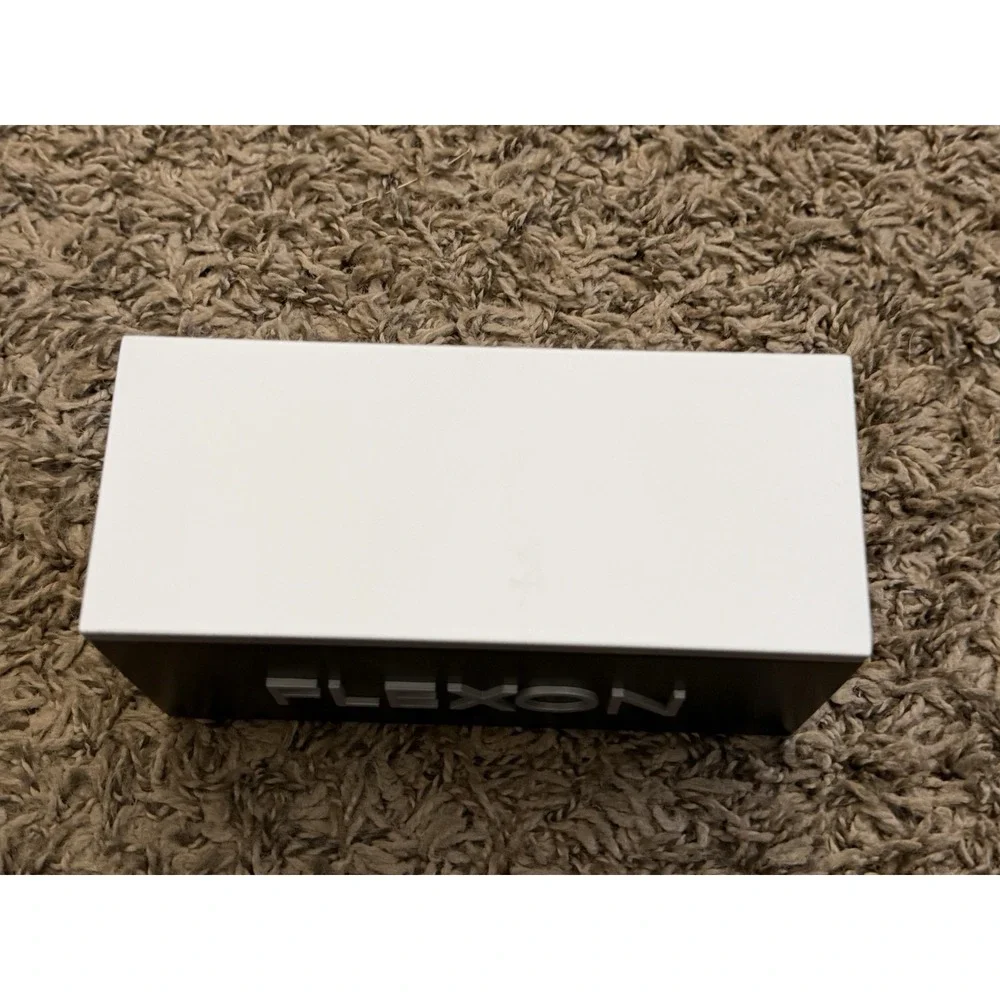 Flexon Logo Display Wood And Plastic Stand Showcase Counter Sign